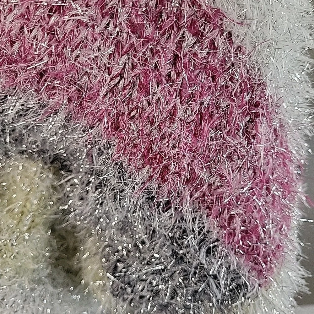 WILD FABLE Women's Fuzzy Metallic Tinsel Sparkly Soft Pullover Holiday M 2018 - Picture 8 of 8